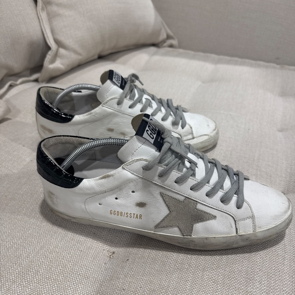 Golden Goose Sneakers in white Nappa leather with black heel. EU45 - Picture 4 of 4